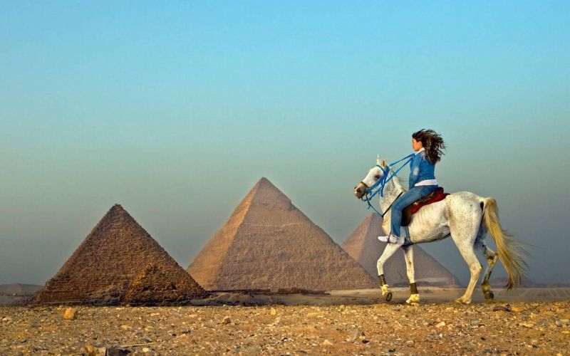 Riding Camels in Egypt
