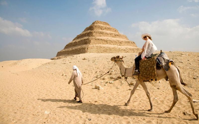 Riding Camels in Egypt