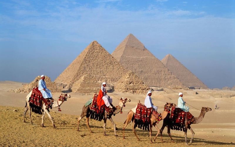 Riding Camels in Egypt